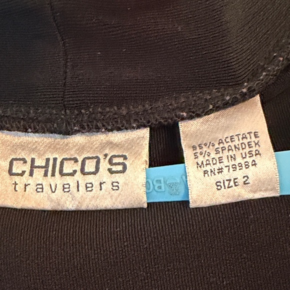 Chico's Black Button Down Long Cardigan for Women SZ 2 (L) - Picture 2 of 5